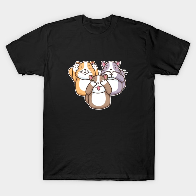 Funny Cute Cats T-Shirt by Toda Loca